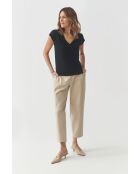 Marineblaue Strickbluse Dandy