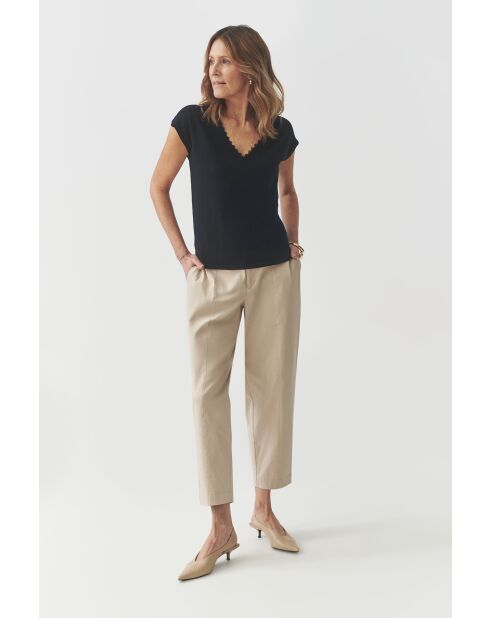 Marineblaue Strickbluse Dandy