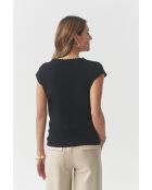 Marineblaue Strickbluse Dandy