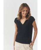 Marineblaue Strickbluse Dandy