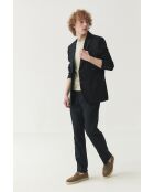 Donkerblauw colbert Mateo