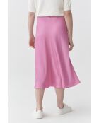 Rosafarbener Satinirock