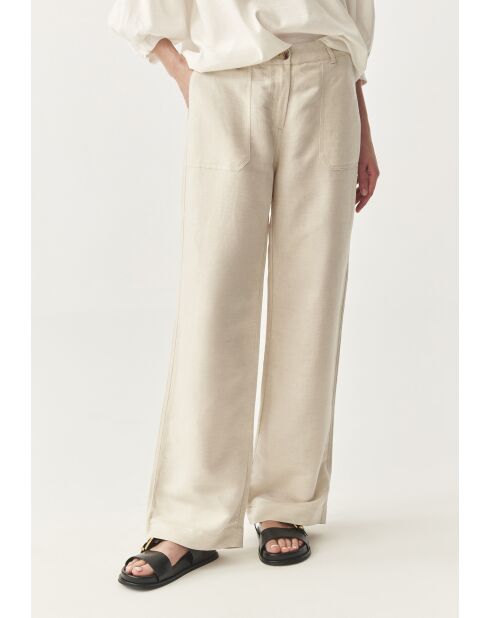 Pantalon Torko beige mélange