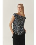 Marineblauwe top Raela 1