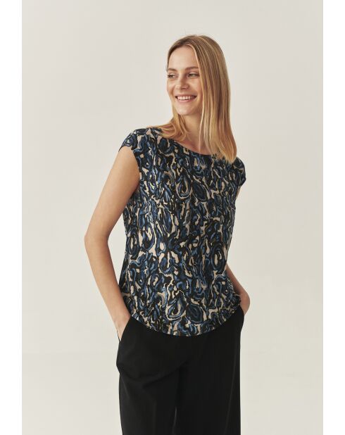 Marineblauwe top Raela 1