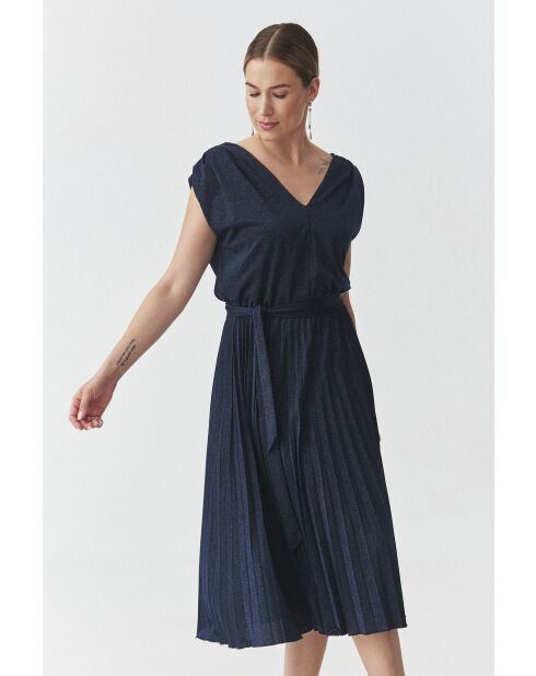 Marineblaues Strickkleid Luri