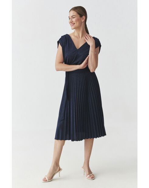 Marineblaues Strickkleid Luri