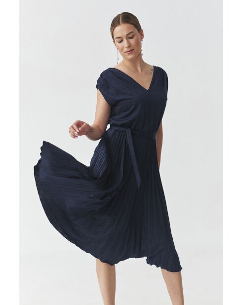Marineblaues Strickkleid Luri