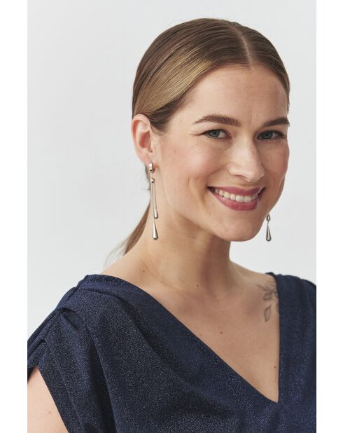 Marineblaues Strickkleid Luri