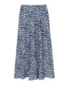 Gonna Satini blu marino