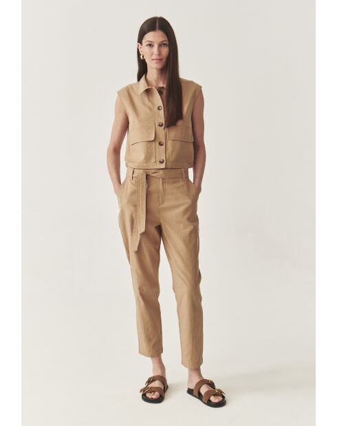 Beigefarbene Hose Salema