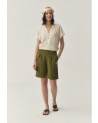 Shorts Riko in tessuto kaki