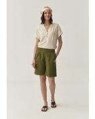 Shorts Riko in tessuto kaki