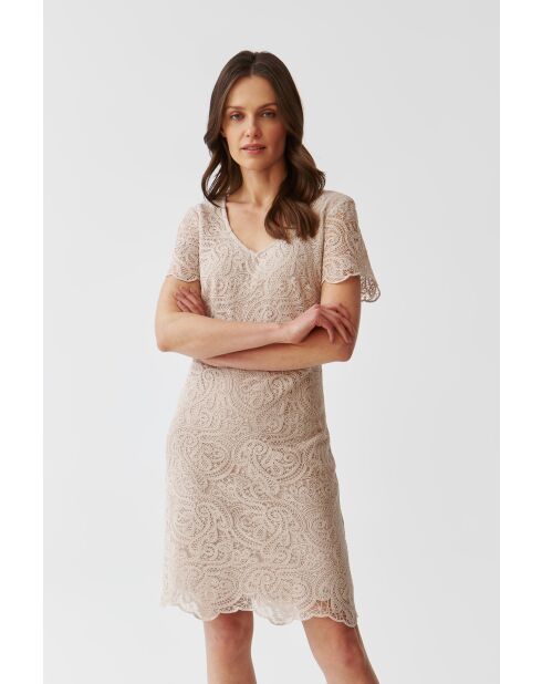 Sono champagnebeige jurk