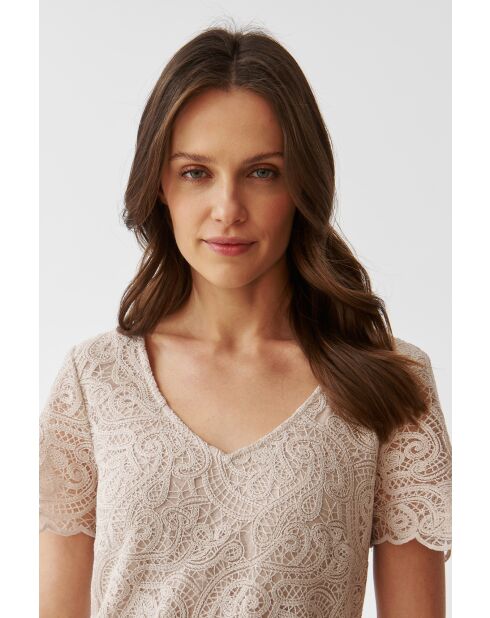 Sono champagnebeige jurk