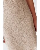 Sono champagnebeige jurk