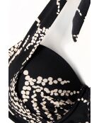 Doria schwarzes Bikinioberteil