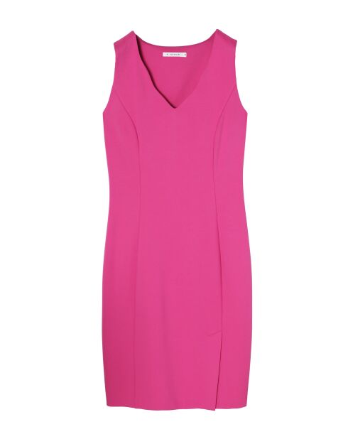 Haga fuchsia gebreide jurk