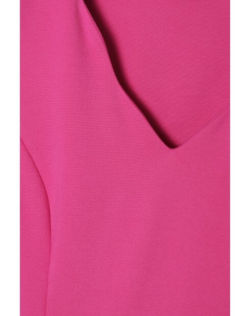 Haga fuchsia gebreide jurk