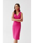 Haga fuchsia gebreide jurk