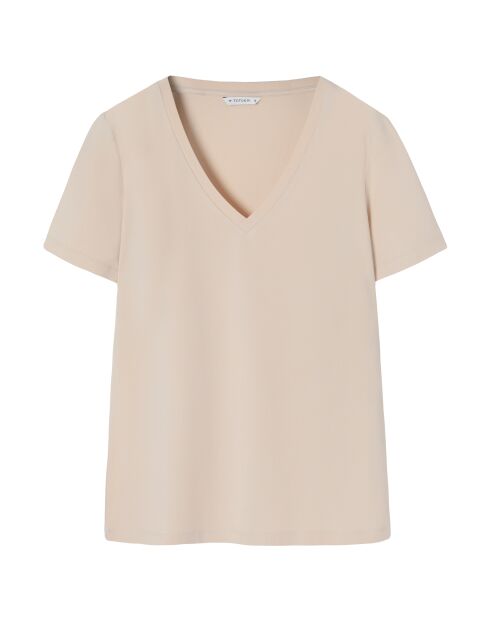 Lisa beigefarbenes T-Shirt