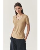 Lisa beigefarbenes T-Shirt