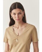 Lisa beigefarbenes T-Shirt