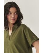 Khakifarbene Strickbluse Ambrila