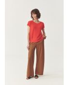Pantalon tricoté Namaliko camel