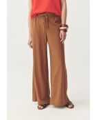 Pantalon tricoté Namaliko camel