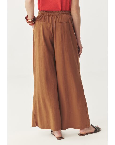 Pantalon tricoté Namaliko camel