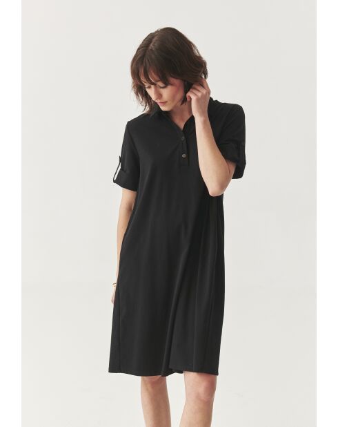 Mikoli schwarzes Strickkleid