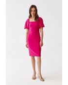 Fuchsia jurk Samiko