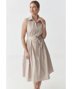 Champagnerbeiges Kleid Nikina