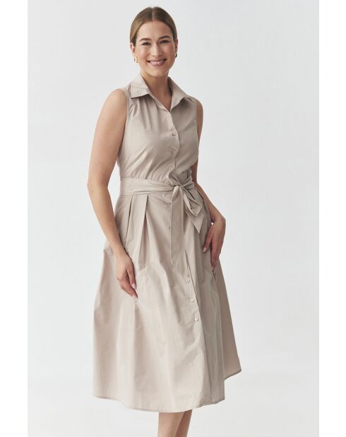 Champagnerbeiges Kleid Nikina