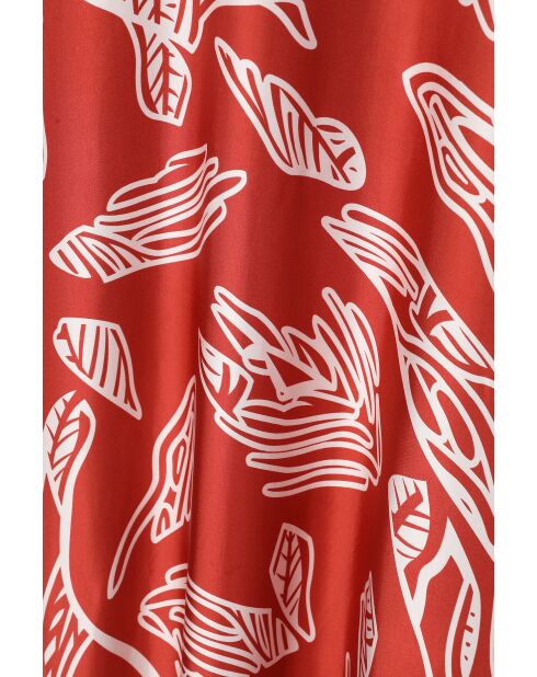 Gonna in satin arancione