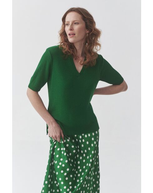 Maglione verde nocciola