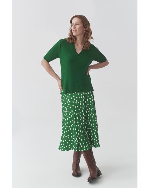 Maglione verde nocciola