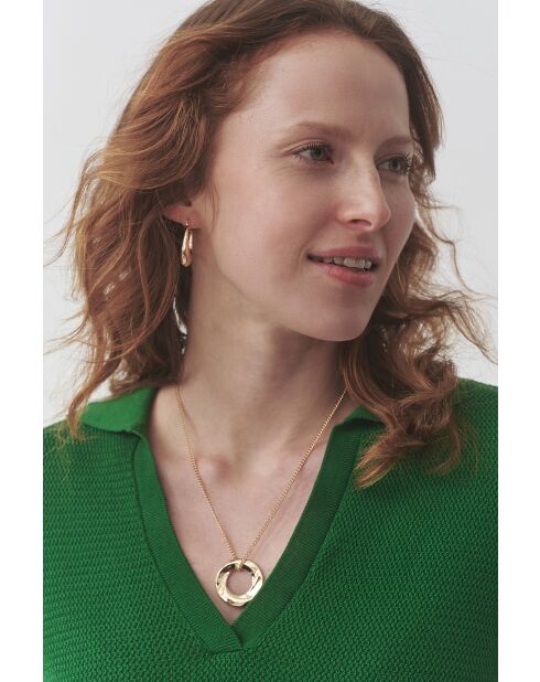 Maglione verde nocciola