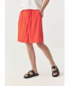 Lionka 1 orangefarbene Stoffshorts