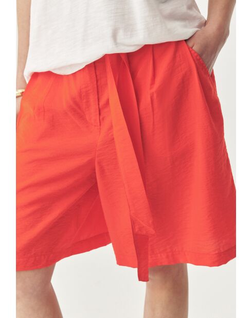 Lionka 1 orangefarbene Stoffshorts
