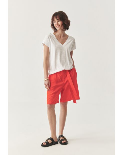 Lionka 1 orangefarbene Stoffshorts