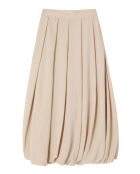 Gonna Puloni beige chiaro