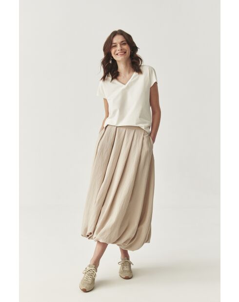 Gonna Puloni beige chiaro