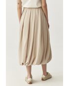 Gonna Puloni beige chiaro