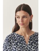 Marineblauwe jurk Owerita