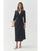 Blaues Strickkleid Linda