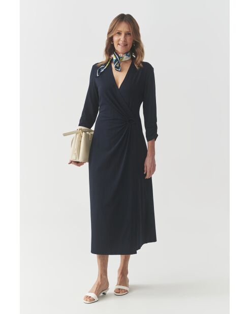 Blaues Strickkleid Linda