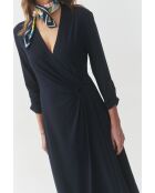 Blaues Strickkleid Linda