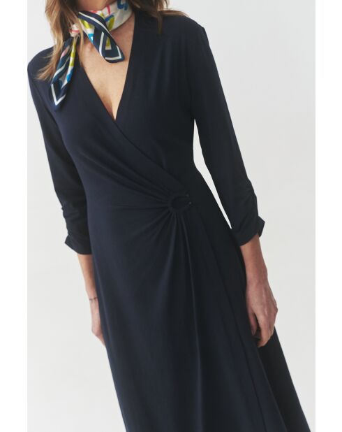 Blaues Strickkleid Linda